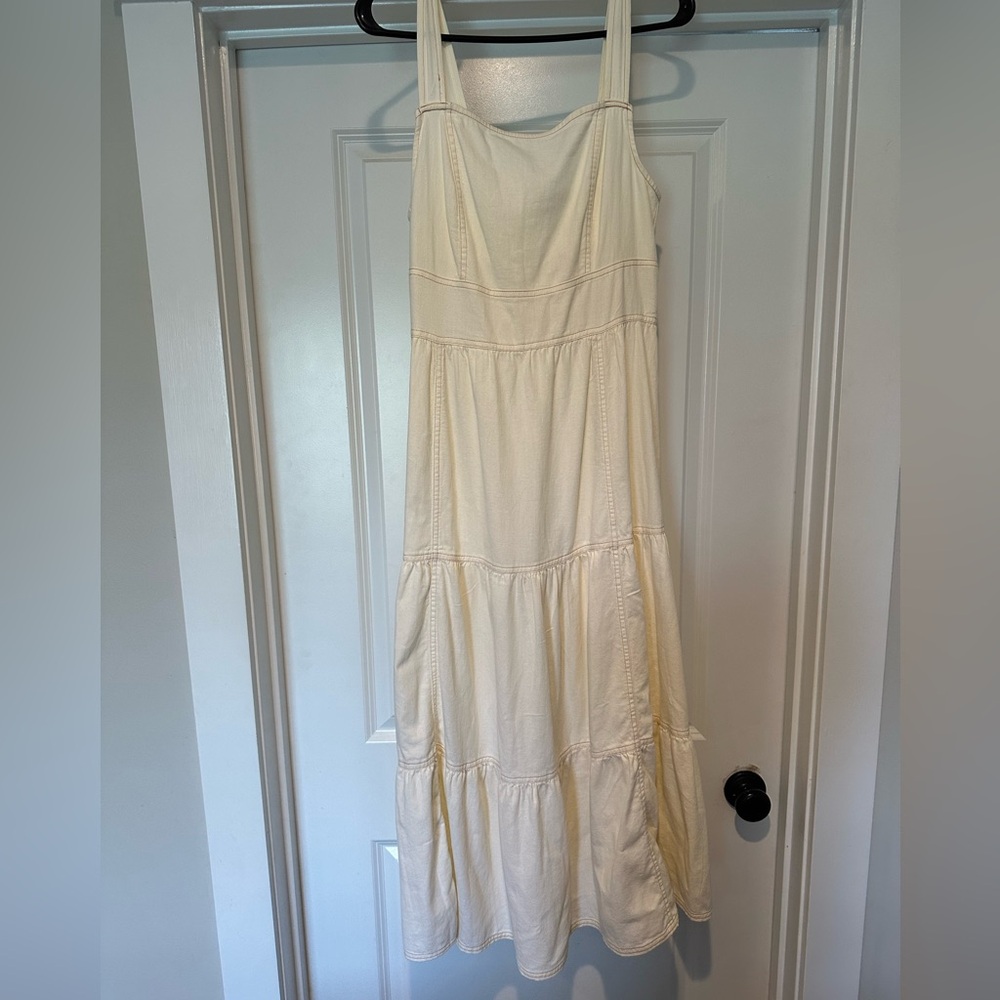 100% cotton midi dress